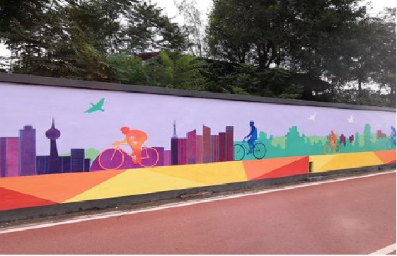 龙州墙体彩绘-围墙