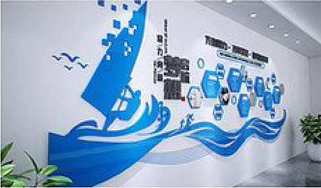龙州海浪主题文化墙如何设计？