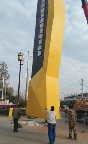 龙州标识标牌的安装方法。