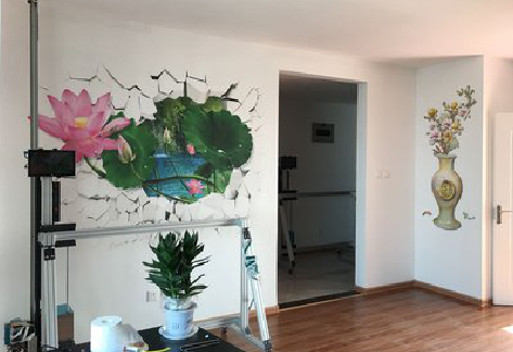 龙州墙体彩绘相比墙纸的优势。