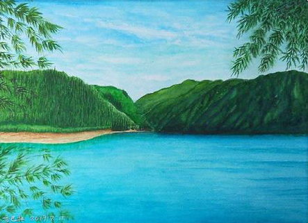 龙州在墙绘中，如何绘画绿水青山？